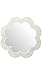 Kouboo 1040138 Flower Capiz Seashell Wall Mirror, Natural White