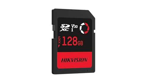 Image of HIKVISION V30 128GB SDXC SD Card | UHS-I U3 V30 | 180MB /s Read, 150MB /s Write Speed | 4K Recording | Compitable with DSLR, Mirorless & Professional Cameras | Waterproof, Shockproof | 3 Yrs Warranty