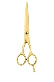 aashta forbici parrucchiere da taglio di capelli del barbiere 7' colore oro immagine