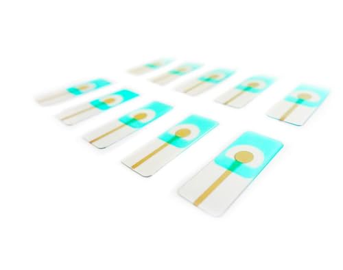 CAULYS Single Silver Electrode, Screen Printing Electrode, SPE Electrode, Electrochemical Reagent Kit, Reference Electrode, Silver RE Electrode (100)