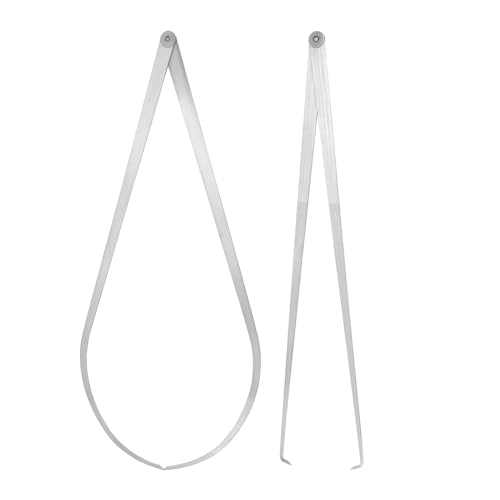 HARFINGTON Firm Joint Inside Outside Caliper Set 1000mm 39 Inch 410 Stainless Steel Firm Friction Joint for External Internal Measurements