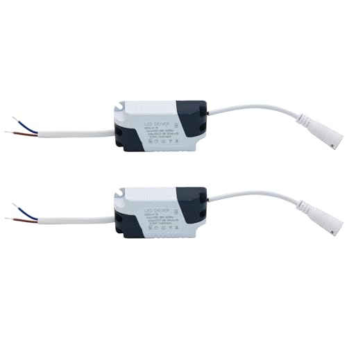 4~7W LED Driver, Constant Current 300mA AC 85~265V Output 12~28V DC Female Connector External Power Supply Rectifier Transformer for LED Ceiling Light