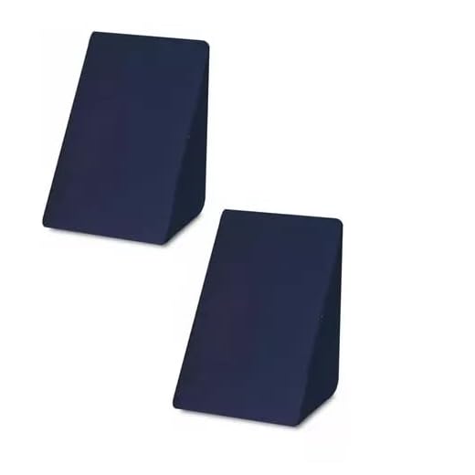 Kit 2 Travesseiro Encosto Triangular para Coluna Ortopédico Pós Cirúrgico com Capa Tr