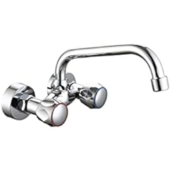 Grifo Fregadero Pared 11 Cm Batería de fregadero de pares Sauco de 110 cm