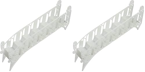 2 Pack Elegant White Tiered Wedding Cake Step Decoration Stair