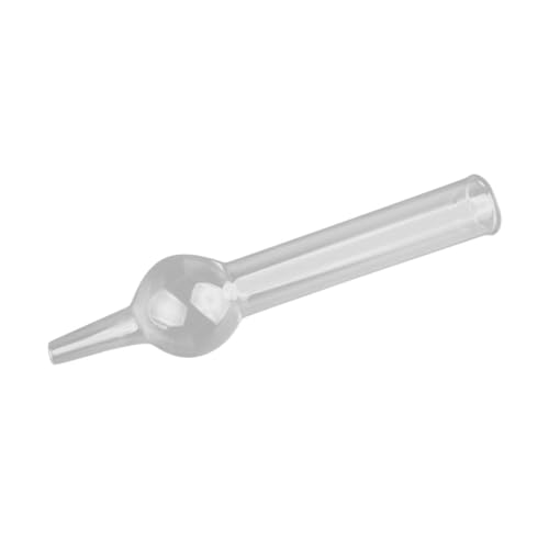 Kisangel Glass Single Ball Drying Tube for Chemistry Air Drying Glass Lab for Middle and High School Science Experiments Safety Compliant and Easy to Handle