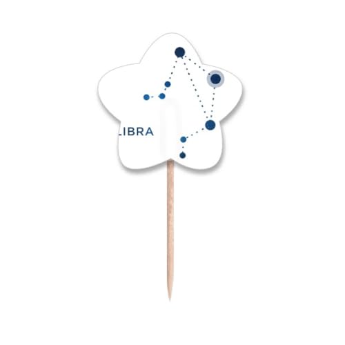 Cupcake picks Balance constellation drapeau étoile pour décoration gâteau anniversaire