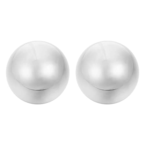 FRCOLOR 2pcs Stainless Steel Ball Small Baoding Balls Massage Secure Stress Balls Excercise Workout Ball Chinese Relaxing Sport Toys Stress Relieve Balls Hand Solid Iron Ball