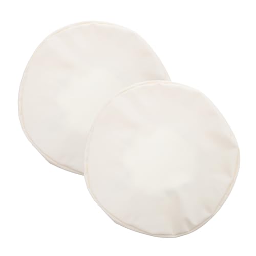 2pcs Round Stool Slipcovers - Elastic Bar Stool Covers Circle Chair Covers Chair Seat Cushion Slipcovers for Market Hotel