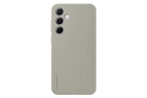Samsung Standing Grip Case Coque avec Sangle et Fonction béquille pour Galaxy A55 5G Gris