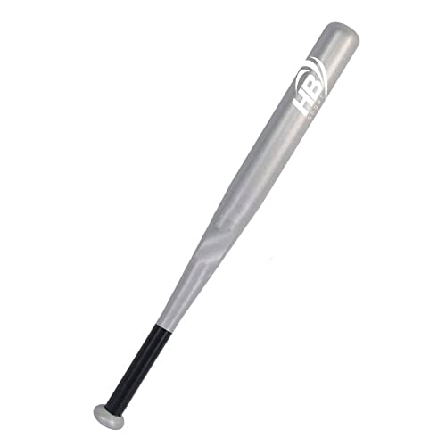 Vetrineinrete® Mazza da Baseball in Metallo Sport Mazze Softball 71 cm Impugnatura Antiscivolo 1Kg (Silver)