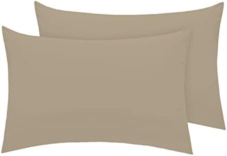 Pizuna Luxurios Cotton Housewife Pillowcases 2 Pack White 48x74cm, 1000 Thread Count Long Staple Combed Cotton Thick Pillow Cover, Soft Sateen Housewife Pillow Cases (Cooling Pillowcase)