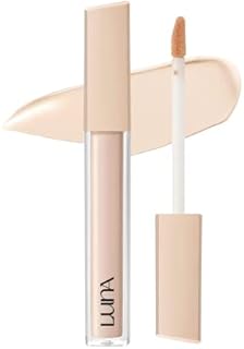 AEKYUNG LUNA Long-Lasting Tip Concealer Fixing-Fit, Korean Makeup, Full Coverage, Under Eye & Dark Circles, with High Adherence #01 Vanilla, 0.26 Oz