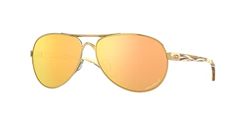 Oakley OO4079 Sunglasses Bundle: OO 4079 FEEDBACK 407937 Polished Gold and Large Black leash Accessory kit