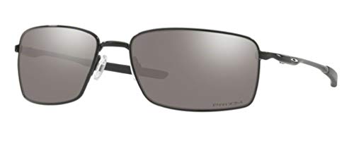 Oakley Square Wire OO4075 407513 60M Polished Black/Prizm Black Sunglasses For Men+BUNDLE with Oakley Accessory Leash Kit