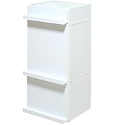 Amazon.co.jp: サンニード 本棚 ホワイト 白 ガラス扉付き 幅60 高さ