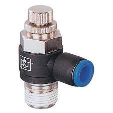 3/8" inch BSP male thread x 6 mm Pneumatic air line one touch push in flow speed control valve fittings - 1 No-picture-20