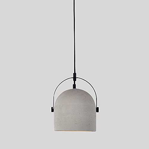 Lustre Suspendu en Béton Gain de Place avec Hauteur Réglable pour Couloir Étroit