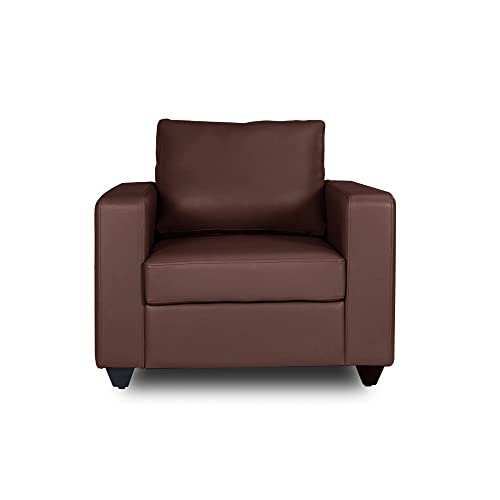 Image of Wakefit Sofa Set | 3 Year Warranty | Sofa 1 Seater, 1 Seater Sofa for Living Room, Wooden Sofa Set, Sofa Set Single Seater - Napper(Romance : Dark Fantasy)