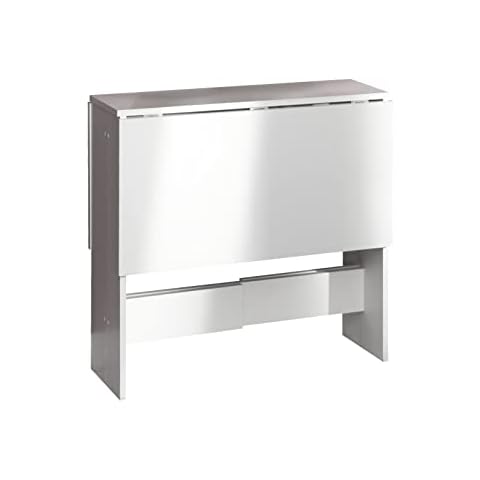Mesa Plegable Contemporánea TemaHome con 2 Solapas, Color Blanco Cover