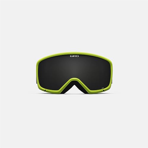 Image of Giro Stomp Kids Ski Goggles - Snowboard Goggles for Youth, Boys & Girls - Ano Lime Linticular Strap with Ultra Black Lens