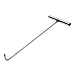 CIYODO T Shape Hook Door Lifting Hook Trampoline Hook Heavy Duty Trampoline Media Bottle T Post Puller Hooks for Hanging Rolling Doors Hook Stainless Steel Rebar Lifting Tool
