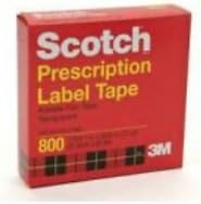 Scotch Prescription Label Tape, 1 Roll 1 in X 2592 in (72 Yards) (5 Pack)