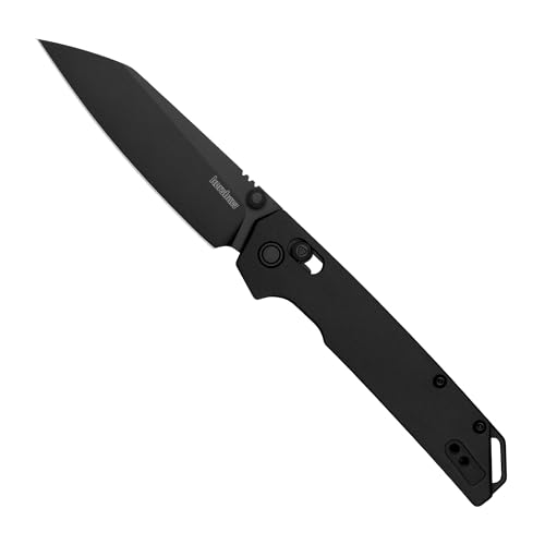 Image of Kershaw Iridium Reverse Tanto Folding Pocket Knife, Sleek 3.4 inch D2 Steel Blade, DuraLock Locking Mechanism, Aluminum Handle, Designed in the USA