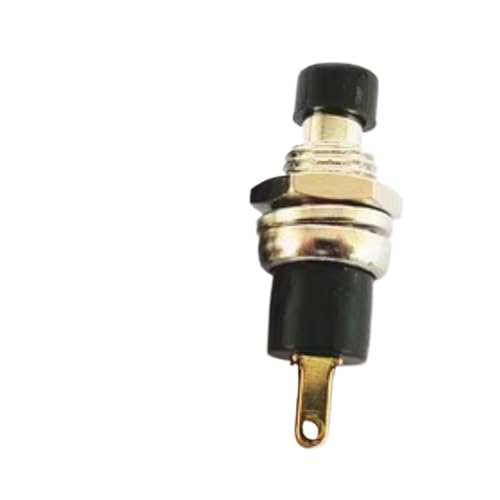 Interruptor de bloqueo automático de 2 pines y 5A con botón con capuchón de 7mm para circuitos 2