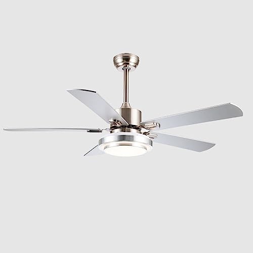 Ventilateur de plafond 52 pouces avec lumière LED télécommandé à 3 vitesses pour salon