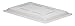 Cambro 1218CP148 Food Box Lid 12" X 18" Poly White Case of 6