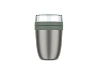 Mepal - Thermobehälter Ellipse - Thermo Lunchpot - Praktischer Joghurtbecher & Suppenbecher zum Mitnehmen - 6-8 Stunden heiß & 12 Stunden kalt - 500 + 200 ml - Nordic sage