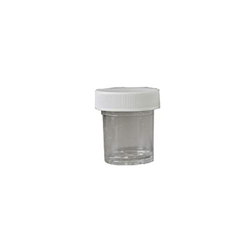 Spex Sampleprep 2251-PC Short Polycarbonate Vial with Screw-On Cap, 15 mL (Pack of 100)