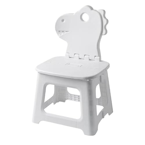 Taburos comerciales Niños - Taburetes plegables, taburetes para la cabeza para niños | Silla plegable de Dinosaur Hasen con respaldo | Muebles de asientos espesados, silla de cambio de zapato para cas