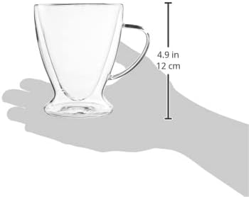 Miniatura 3 de Sister.ly Drinkware - Tazas de café de vidrio de doble pared, tazas de café de vidrio aisladas, juego de 2, 12 onzas (transparente)