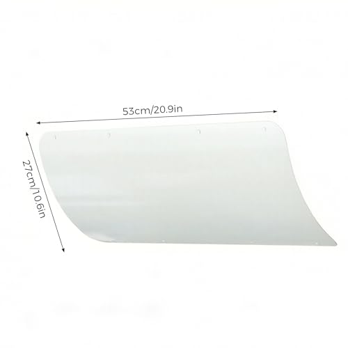 Deflector de aire acondicionado para ventana ajustable, plástico blanco, 53x27 cm 5