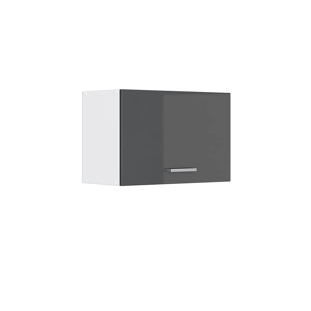 Vicco Wall cabinet Raul, Anthracite high gloss, 60 cm Flat, for flexible combination within modular kitchen systems โ image 1