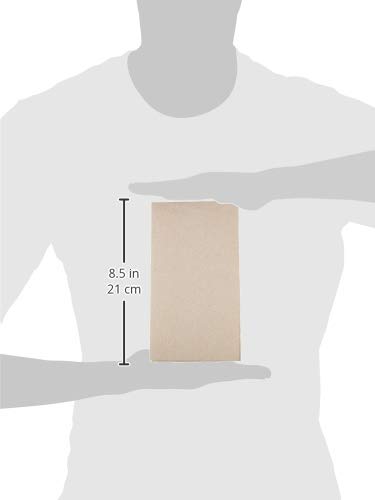 Amazon Basics Linen-Feel Guest Towel, 8.5" x 4.25", Natural, 500-Count