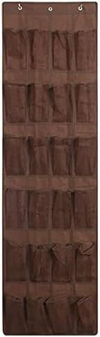 ドア越し靴オーガナイザー 24 ポケット付き 大型メッシュ収納ボックス 壁掛けクローゼットオーガナイザー 靴収納ソリューション ホワ