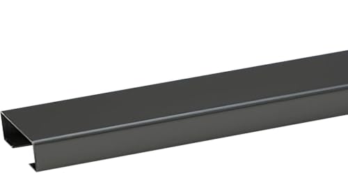 Canaleta para cables autoadhesiva y resistente de acero inoxidable negro 20*10mm