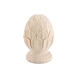 Alide Europäischer Ananas-Holz-Finial, dekorativer Pfosten-Finial im europäischen Stil, für Treppenpfosten, Möbeldekoration