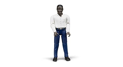 Recopilación de Dark Man , tabla con los diez mejores. 11 Bruder Man Dark Skin Dark Blue Jeans Toy Figure by Bruder