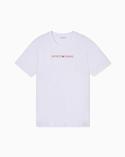 T-Shirt Crew Neck Emporio Armani blanc L homme idéal sous une veste de costume