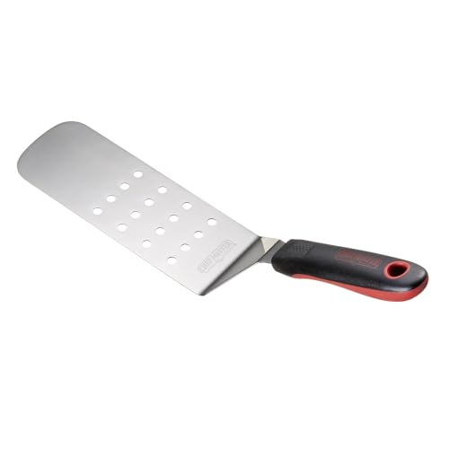 Spatule flexible perforée de cuisine avec manche isolant lavable au lave-vaisselle