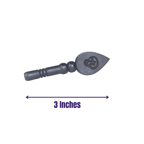 Anciently Natural Unpolished Karungali Vel Small | Karungali Vel Original - 3 Inches Height Natural Black 1 Piece