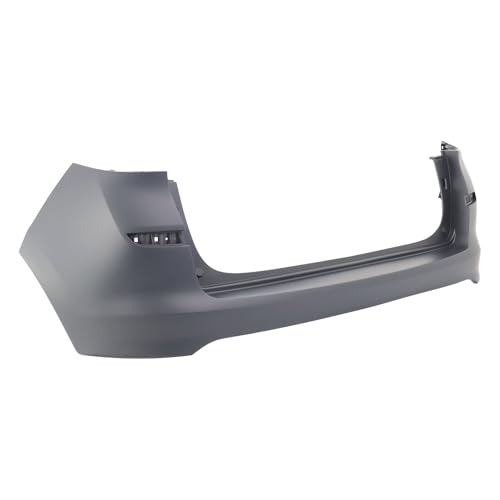 Image of FitParts Compatible with Hyundai Tucson 2019-2021 Rear Upper Bumper Cover | Primed, Without Parking Sensor Holes, Ready to Paint, OEM 86611D3500, HY1100237