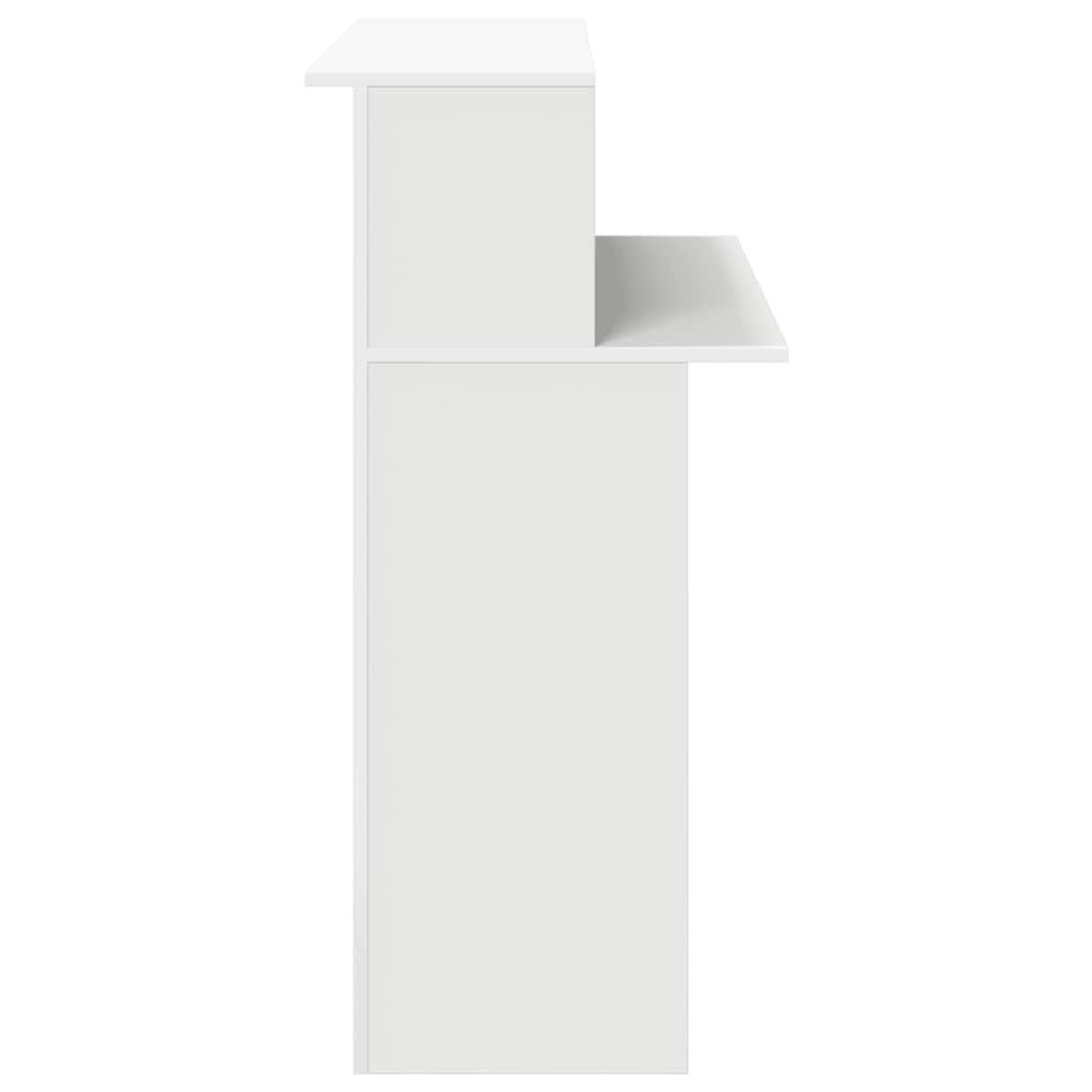 vidaXL Mostrador de recepción Blanco 100x50x103,5 cm Madera de ingeniería