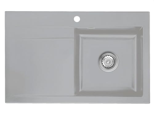 Preisvergleich Produktbild Systemceram Stema 80 Titan Keramikspüle Handbetätigung