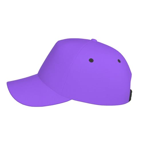 Gorra de béisbol ajustable color lila claro unisex miniatura 2