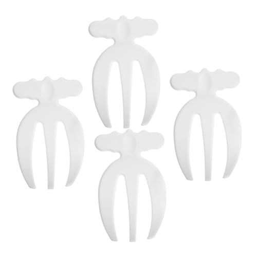SOLUSTRE Mixing Salad Claws 4 Pack Salad Server Utensils Fruit Claw Short Handle Forks for Restaurant